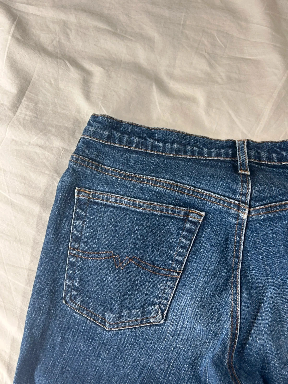 Navy blue straight cut jeans vintage retro y2k style – photo 18